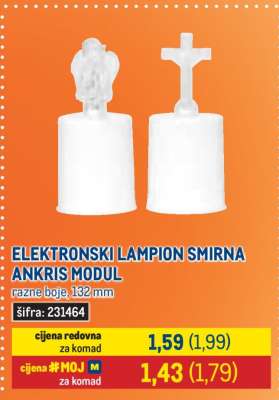 ELEKTRONSKI LAMPION SMIRNA ANKRIS MODUL