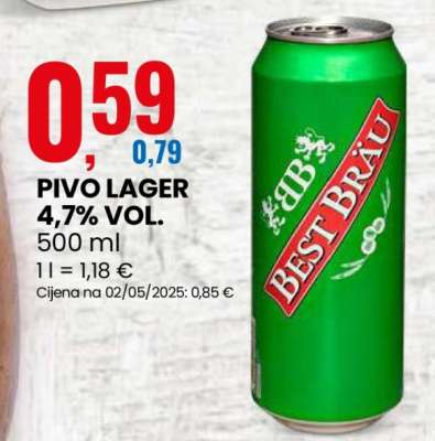 PIVO LAGER 4,7% VOL.