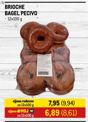 BRIOCHE BAGEL PECIVO