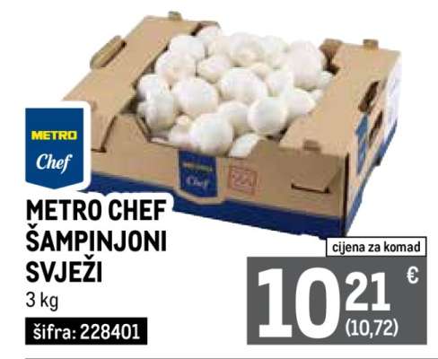 METRO CHEF ŠAMPINJONI SVJEŽI