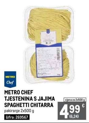 METRO CHEF TJESTENINA S JAJIMA SPAGHETTI CHITARRA