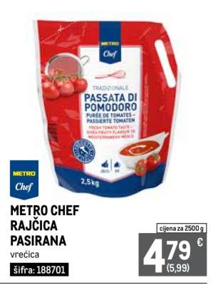METRO CHEF RAJČICA PASIRANA