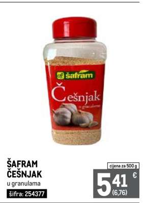 ŠAFRAM ČEŠNJAK