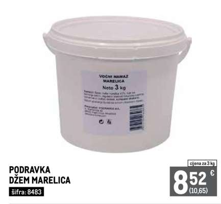 PODRAVKA DŽEM marelica