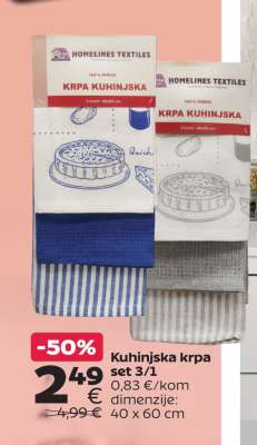 Kuhinjska krpa set 3/1
