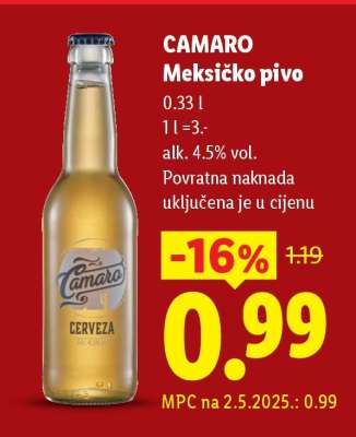 Camaro Meksičko pivo