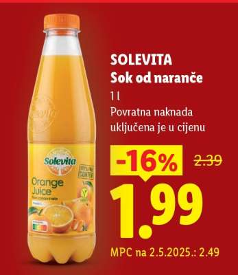 Solevita Sok od naranče