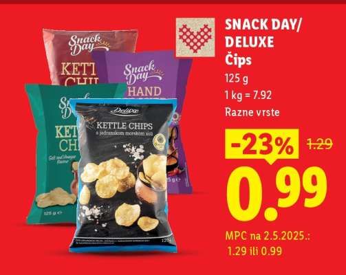 SNACK DAY/DELUXE Čips