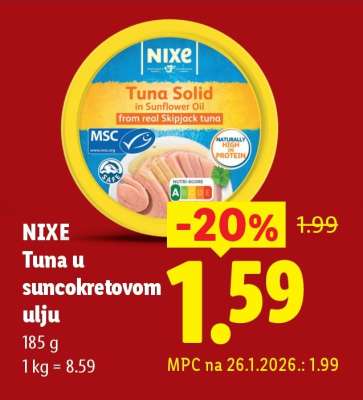 Nixe Tuna u suncokretovom ulju