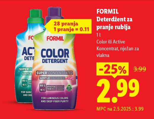 Formil Deterdžent za pranje rublja