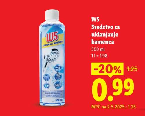 W5 Sredstvo za uklanjanje kamenca