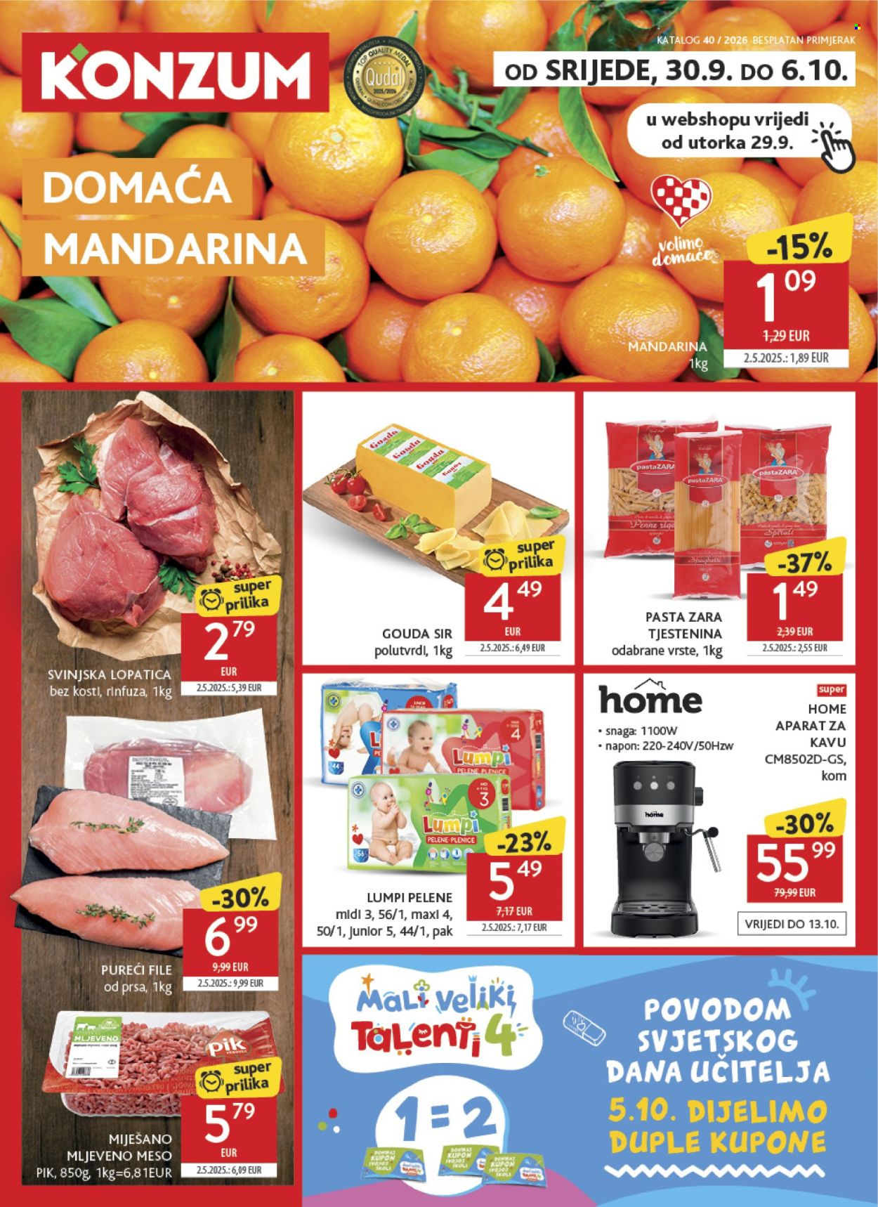 Konzum katalog - 30.09.2026. - 06.10.2026. Stranica 1
