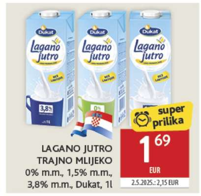 LAGANO JUTRO trajno mlijeko