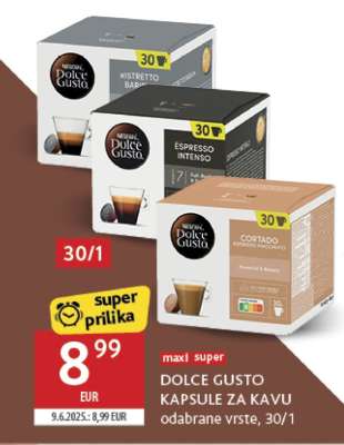 DOLCE GUSTO KAPSULE ZA KAVU odabrane vrste, 30/1