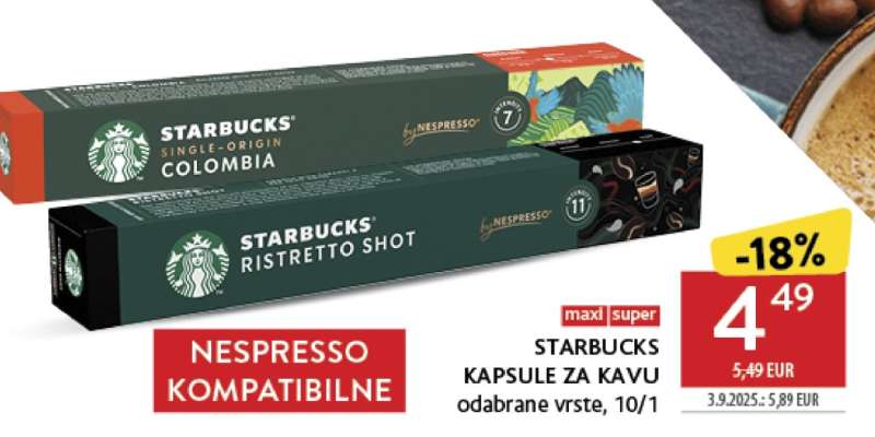 STARBUCKS KAPSULE ZA KAVU