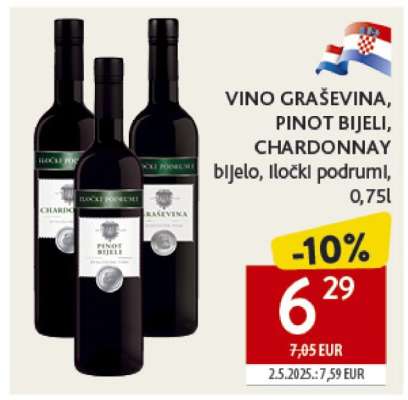VINO GRAŠEVINA, PINOT BIJELI, CHARDONNAY