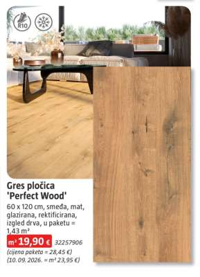 Gres pločica 'Perfect Wood'