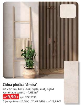 Zidna pločica 'Amira'