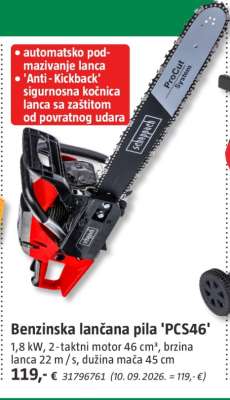 Benzinska lančana pila 'PCS46'