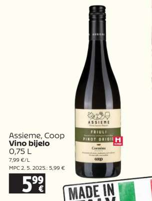 Assieme, Coop Vino bijelo