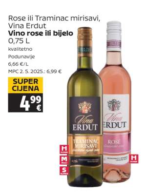 Vino rose ili bijelo, Vina Erdut