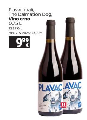Plavac mali, The Dalmation Dog, Vino crno