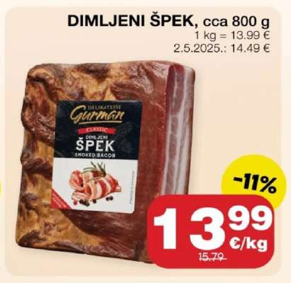 Dimljeni špek