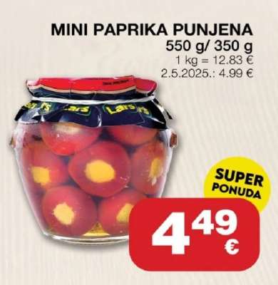 MINI PAPRIKA PUNJENA
