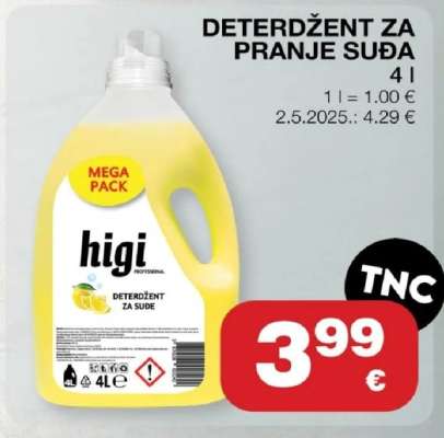 DETERDŽENT ZA PRANJE SUĐA