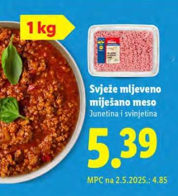 Svježe mljeveno miješano meso