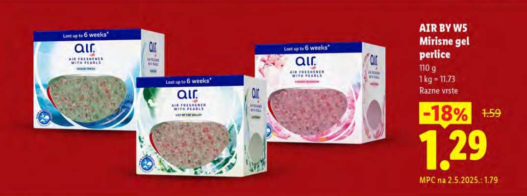 AIR BY W5 Mirisne gel perlice