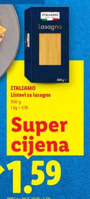 ITALIAMO Listovi za lasagne