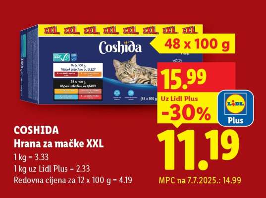 Coshida Hrana za mačke XXL