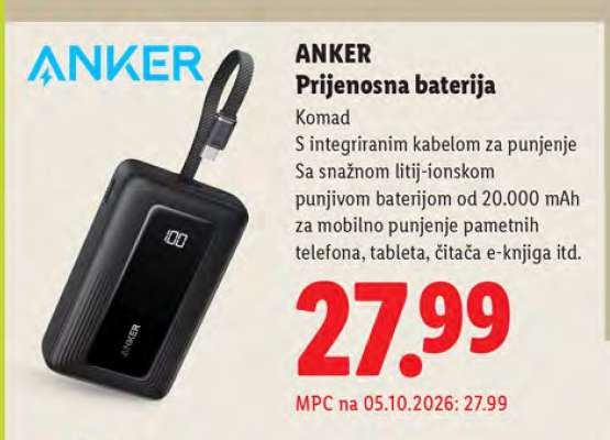 ANKER Prijenosna baterija