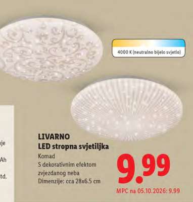 LIVARNO LED stropna svjetiljka
