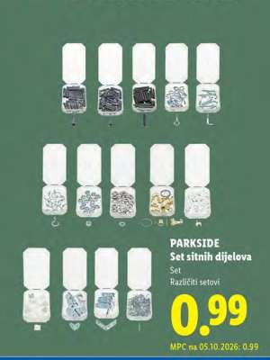 PARKSIDE Set sitnih dijelova