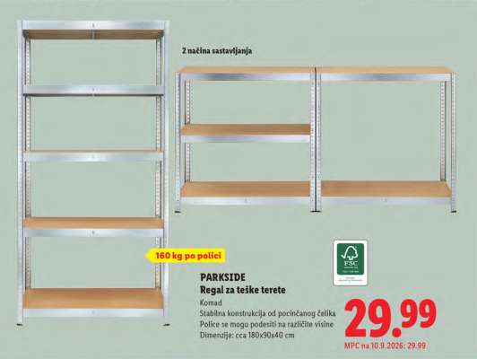 PARKSIDE Regal za teške terete