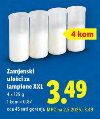 Zamjenski ulošci za lampione XXL
