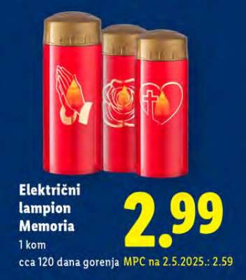 Električni lampion Memoria