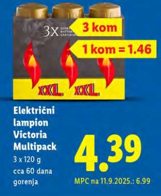 Električni lampion Victoria Multipack