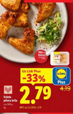 Svježa pileća krila