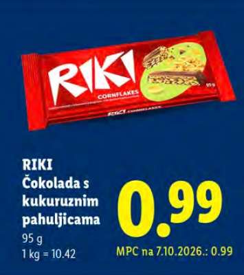 RIKI Čokolada s kukuruznim pahuljicama