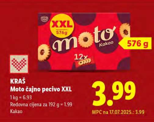 Moto čajno pecivo XXL