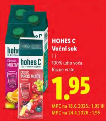 HOHES C Voćni sok