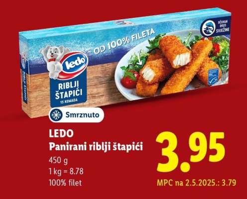 LEDO Panirani riblji štapići