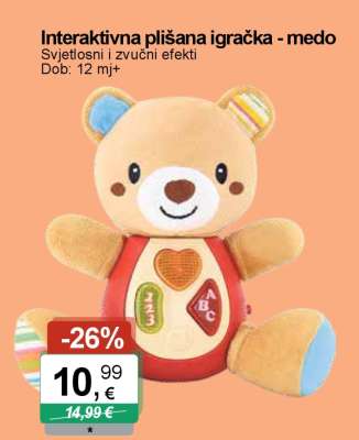 Interaktivna plišana igračka - medo