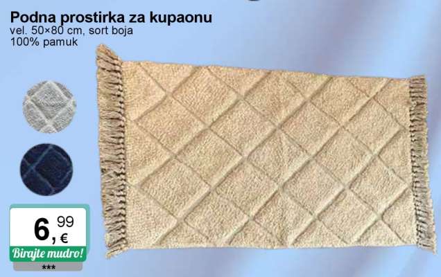 Podna prostirka za kupaonu