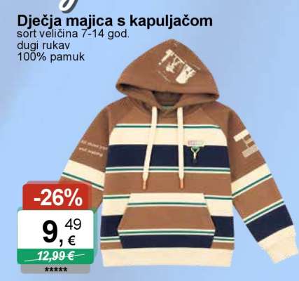 Dječja majica s kapuljačom