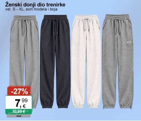 Ženski donji dio trenirke
