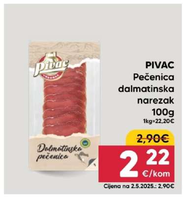 PIVAC Pečenica dalmatinska narezak